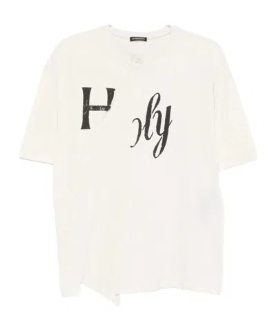 Ann Demeulemeester Friek High Comfort Fit T-shirt In White