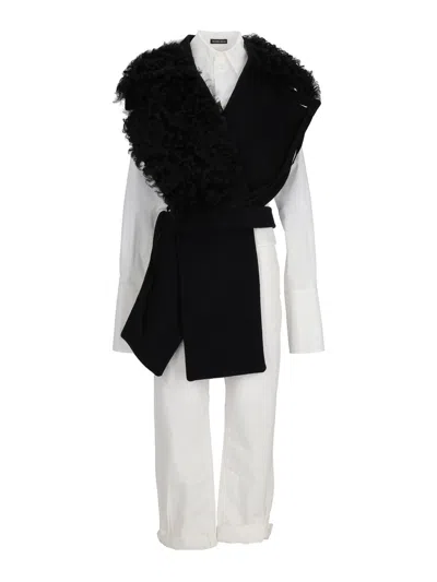 ANN DEMEULEMEESTER BUFANDA - NEGRO