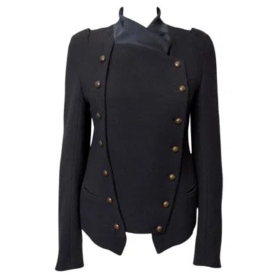 Pre-owned Ann Demeulemeester F/w 2009 Napoleon Wool Jacket In Black