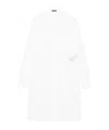 Ann Demeulemeester Gabi Long Relax Fit Shirt Draped On Back In White