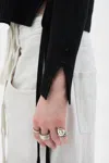 Ann Demeulemeester Gabriela Destroyed Seed Stitch Sweater In Multi