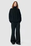 Ann Demeulemeester Geirnart High Neck Oversize Jumper In Multicolor