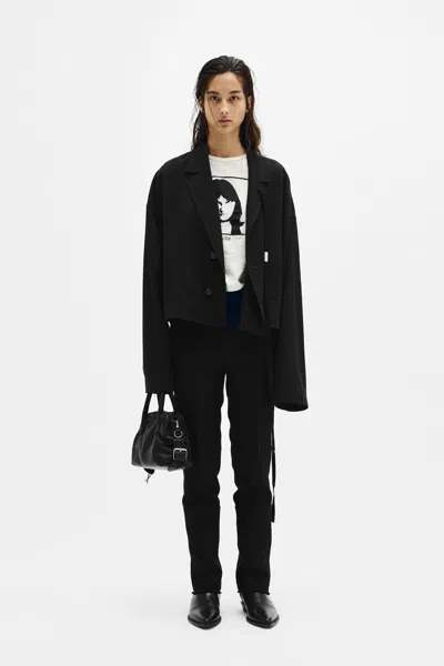 Ann Demeulemeester Georgette ''till The End'' Micro T-shirt In Multicolor