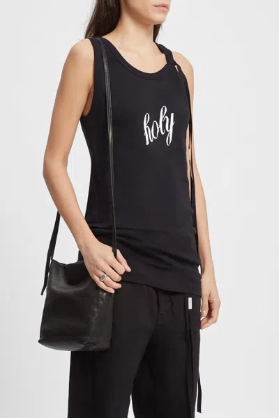 Ann Demeulemeester Ger Mini Soft Shoulder Bag In Black
