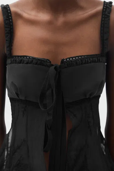 Ann Demeulemeester Gila Balconette Top With Panels In Multi