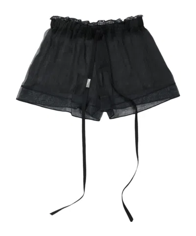 Ann Demeulemeester Gilla Boxer With Lace Borders Underwear