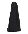 Ann Demeulemeester Goele 5-pockets Comfort Skirt Faded Denim In Black
