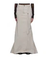 Ann Demeulemeester Goele Denim Skirt In Gray