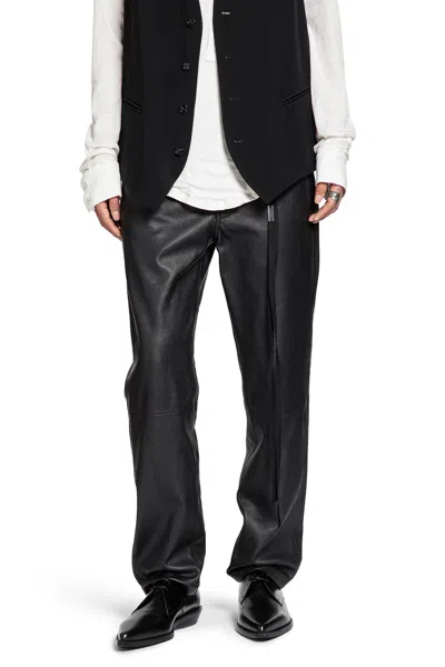 Ann Demeulemeester Govaart 5 Pockets Slim Fit Trousers In Black