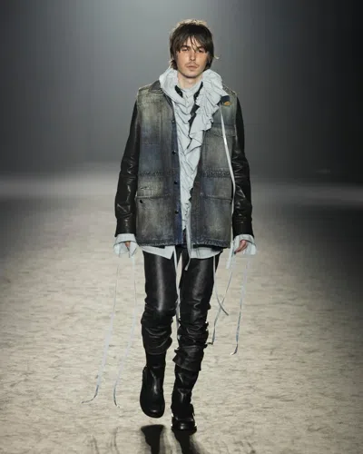 Ann Demeulemeester Govaart 5 Pockets Slim Fit Trousers In Black