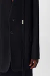 Ann Demeulemeester Agnes Waxed Cotton Voile Slouchy Jacket In Multicolor