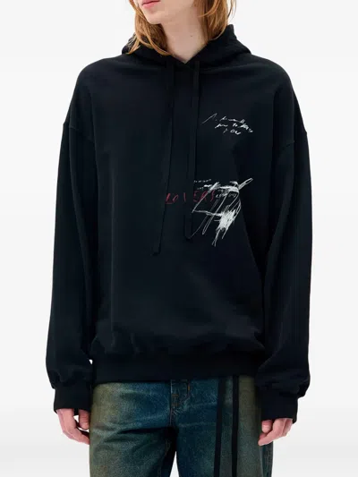 Ann Demeulemeester Graphic-print Hoodie In Multi