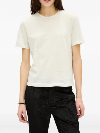 Ann Demeulemeester T-shirt Mit Grafischem Print In White