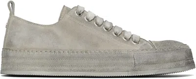 Ann Demeulemeester Gray Nono Low-top Sneakers In Dirty White