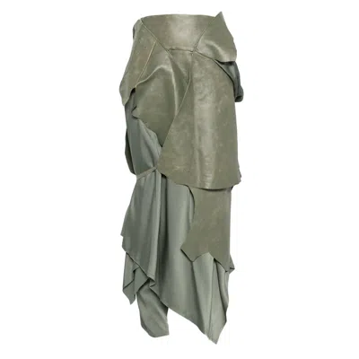ANN DEMEULEMEESTER ANN DEMEULEMEESTER GREEN SKIRTS WOMEN