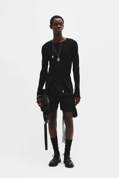 Ann Demeulemeester Greg Long Sleeve T-shirt In Multicolor