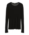 Ann Demeulemeester Greg Long Sleeve T-shirt In Black