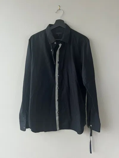 Pre-owned Ann Demeulemeester Grise Button-up Shirt In Black