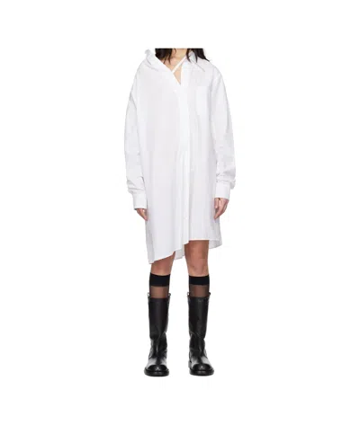 ANN DEMEULEMEESTER HALINA DROPPED SHOULDER SHIRT MINIDRESS