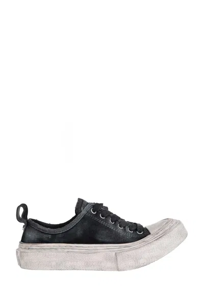 Ann Demeulemeester Halli Vulcanized Low-top Sneakers In Black