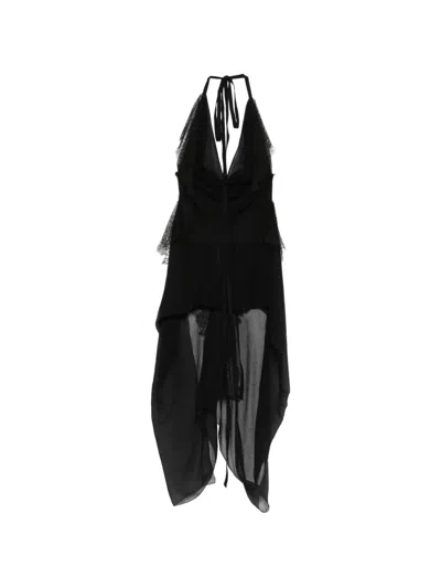Ann Demeulemeester Halter-neck Top In Black