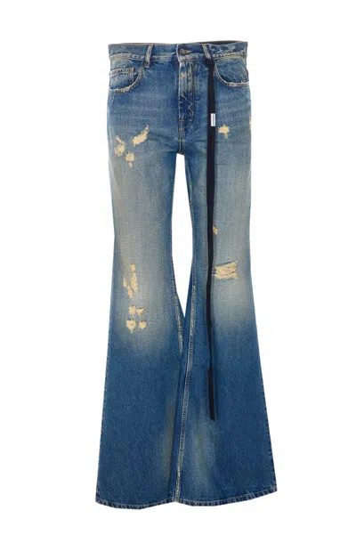Ann Demeulemeester Hamo Bootcut Jeans In Blue