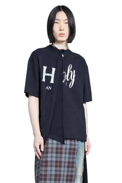 Ann Demeulemeester Hardon High-comfort T-shirt In Black