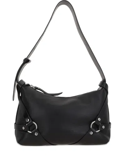 Ann Demeulemeester Schultertasche Mit Harness-detail In Black