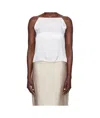Ann Demeulemeester Heda Backless Camisole Top In White