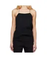 Ann Demeulemeester Black Heda Open Back Top In Black
