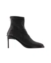 Ann Demeulemeester Hedy Ankle Boots - Leather - Black In Black