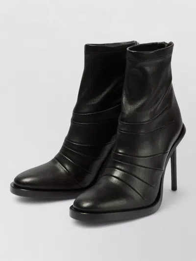 Ann Demeulemeester Hedy Ankle Boots Nappa Stretch Leather In Black