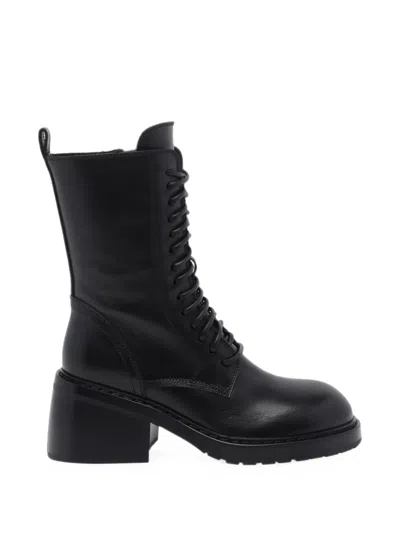 Ann Demeulemeester Heike Lace-up Ankle Boots In Black