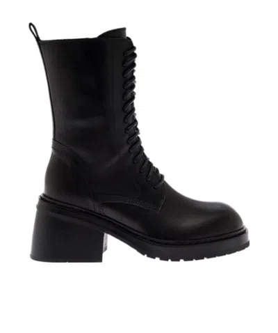 Ann Demeulemeester Heike Lace-up Boots In Black