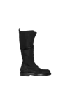 Ann Demeulemeester Heini Pintuck Combat Boots - Womens Black In Black