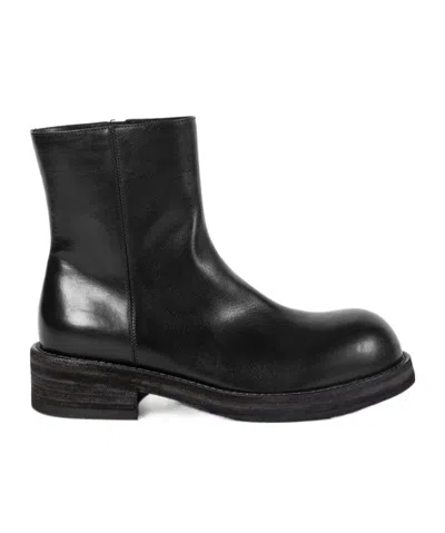 Ann Demeulemeester Helfred Ankle Boots With Zip In Black