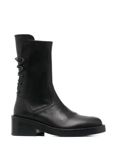 Ann Demeulemeester Henrica Lace-up Boots In Black
