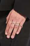 Ann Demeulemeester Herta 4 Piece Ring Set In Multicolor
