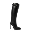 Ann Demeulemeester Edmunda Buckled Leather Knee Boots In Black
