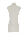 Ann Demeulemeester High-necked Vest In White