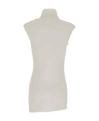 Ann Demeulemeester High-necked Vest In White