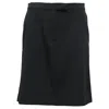 Ann Demeulemeester High-rise Mini Skirt In Black Wool In Black