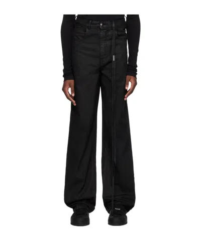 Ann Demeulemeester Oversized Coated Ronald Jeans In 099 Black