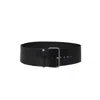 Ann Demeulemeester High-waisted Brushed Leather Belt With Vintage-effect Buckle