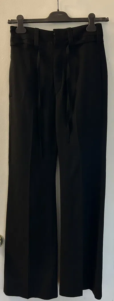 Pre-owned Ann Demeulemeester High Waisted Flared Pant In Black