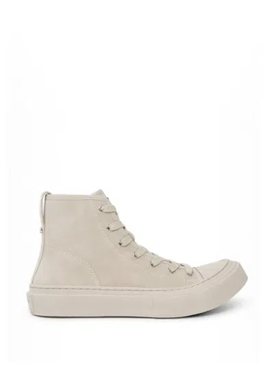 Ann Demeulemeester High-top Leather Sneakers In Neutral