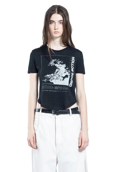 Ann Demeulemeester Graphic-print T-shirt In Black