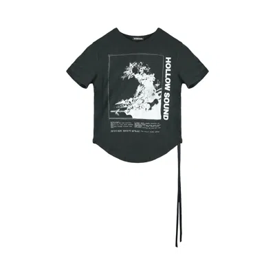 Pre-owned Ann Demeulemeester Hollow Sound Print Floor Micro T-shirt 'black' | Women's Size M
