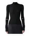 Ann Demeulemeester Hollow Turtleneck Sweater In Black