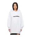 Ann Demeulemeester Hooded Long-sleeved Sweater In White